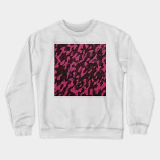 Camouflage - maroon Pink Crewneck Sweatshirt